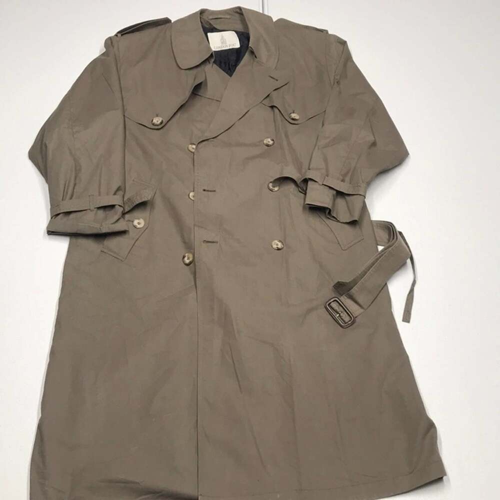 LONDON FOG Men’s 42R Tan Trench Coat - SHELL ONLY